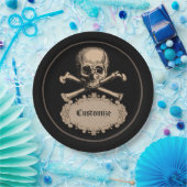 Scharnier- en kruisbeenderen papieren bordje (Feest)