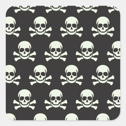 Scharnier- en kruisbeenderen vierkante sticker (Voorkant)