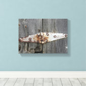 scharnier op Barn Wood Canvas Afdruk (Insitu (Houten vloer))