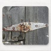 scharnier op oud Barn Wood Muismat (Voorkant)