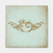  scharnierend hart Aqua Cream Magneet (Voorkant)