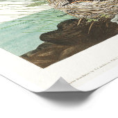 Scharnierende finch van Audubon Poster (Hoek)