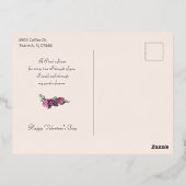 scharnierende kuitjes en Valentijnen Folie Feestdagen Briefkaart (Achterkant)