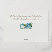  scharnierende kuitjes en Valentijnen Folie Feestdagenkaart (Achterkant)