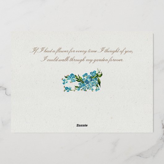 scharnierende kuitjes en Valentijnen Folie Feestdagenkaart (Achterkant)