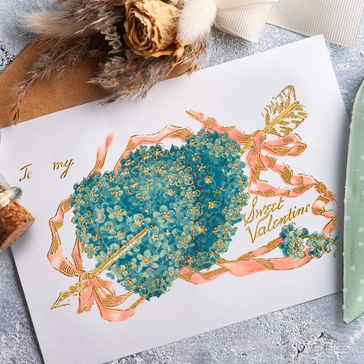  scharnierende kuitjes en Valentijnen Folie Feestdagenkaart