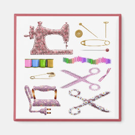 Scharnierschaar voor naadloze naaimachines magneet