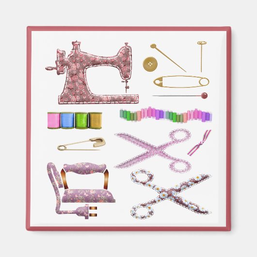 Scharnierschaar voor naadloze naaimachines magneet (Voorkant)