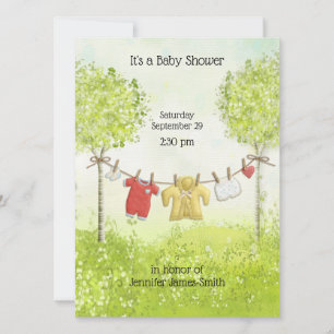 Scharpe Geslachtsneutrale Babykleren Shower Kaart