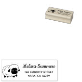 Scharrel Schapen Ooievaarsadres Rubberstempel (Gestempeld)