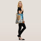 Scharrelaarse Kat Draagt Een Dokterslabjas Tote Bag (Op model)