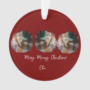 Scharrelaatje, Foto Tekst Aanpassen , Meowy Kerstm Ornament