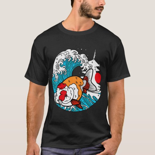 Scharrelende Ranchu Vis T-shirt (Voorkant)