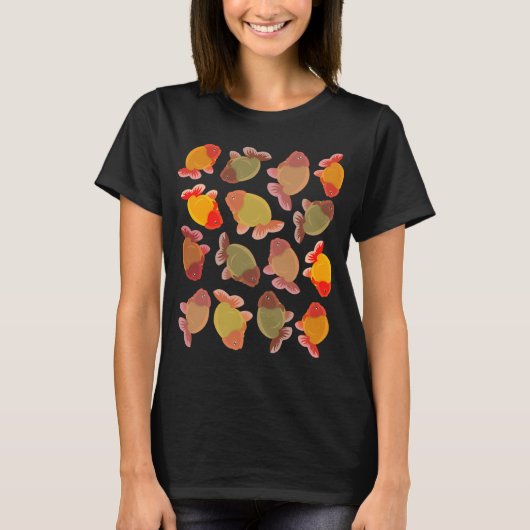 Scharrelende Ranchu Vis T-shirt (Voorkant)
