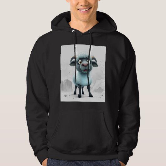 Scharrelende Schaap Knus Ontwerp Hoodie (Voorkant)