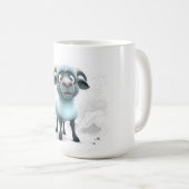 Scharrelende Schaap Knus Ontwerp Koffiemok (Voorkant rechts)