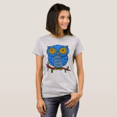 Scharrelende Uil T-shirt (Voorkant volledig)