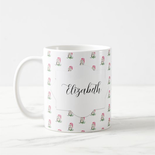 Scharreluiltjes Aquarel Monogram Koffiemok (Links)