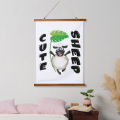 SCHARRELWOL HANGEND WANDKLEED (Slaapkamer)