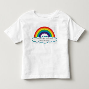 Schat aan het einde van de regenboog. kinder t-shi kinder shirts