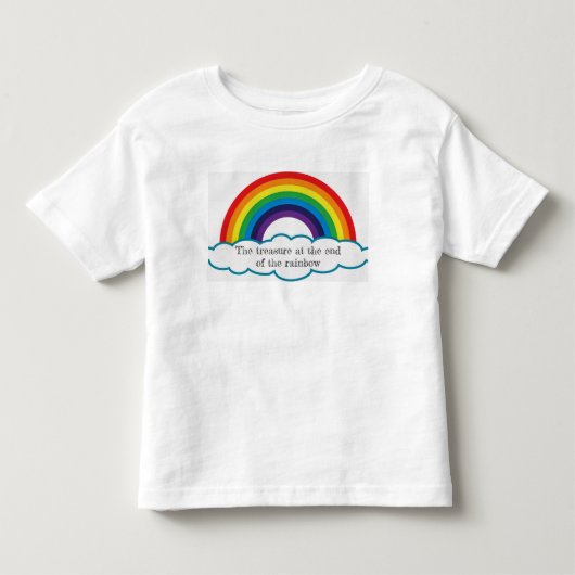 Schat aan het einde van de regenboog. kinder t-shi kinder shirts (Voorkant)