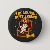 Schat Beste Vriend Beagle Hond Ronde Button 5,7 Cm (Voorkant)