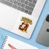 Schat Beste Vriend Beagle Hond Sticker (Laptop met iPhone)