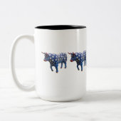 "Schat de Blauwe Star Ox" 15 oz mok (Links)