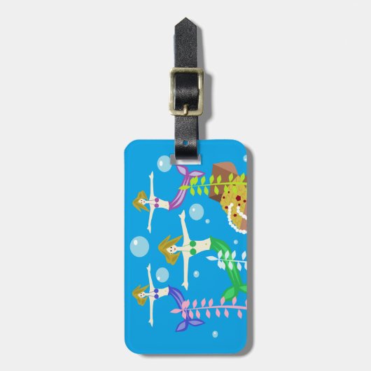 Schat der Zeemeerminnen Bagagelabel (Voorkant verticaal)