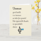 Schat - Een grappig gedicht dat snel goed wordt Kaart (Gele Bloem)