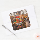 Schat, het spijt me kat en hond excuses stickers l (Envelop)