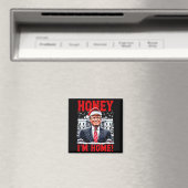 Schat, Ik ben thuis! Grappige Kerst Trump Premium  Magneet (Insitu (Vaatwasser))