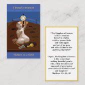 Schat in een veld gebed Kaart Visitekaartje (Voorkant / Achterkant)