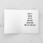 SCHAT, JE HOEFT DEZE KERST NIET TE KOKEN FEESTDAGEN KAART (Binnen)