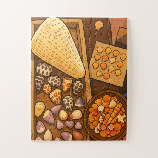 Schat op de tafel puzzel (Verticaal)