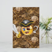 schat piratenpartij emoji briefpapier (Staand voorkant)