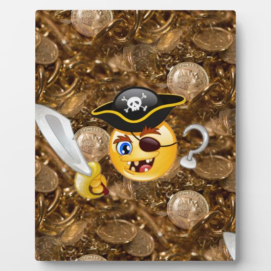 schat piratenpartij emoji fotoplaat (Voorkant)
