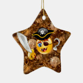 schat piratenpartij emoji keramisch ornament (Rechts)