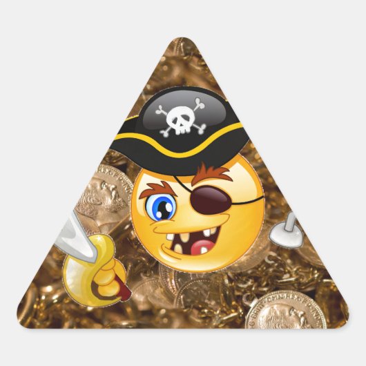 schat piratenpartij emoji sticker (Voorkant)
