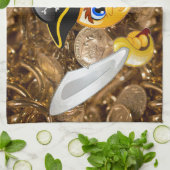 schat piratenpartij emoji theedoek (Gevouwen)