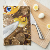 schat piratenpartij emoji theedoek (Quarter Fold)