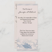 Schat van het Zee Wedding Program Programmakaart (Voorkant / Achterkant)