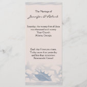 Schat van het Zee Wedding Program Programmakaart (Voorkant)