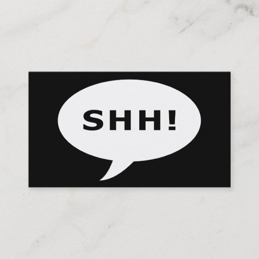 Schat! verrassingspagina visitekaartje (Voorkant)