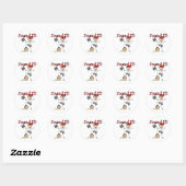 Schat vinden ronde sticker (Vel)