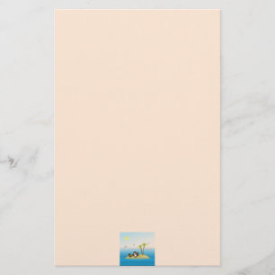 schat zoektocht uil briefpapier