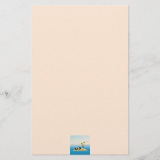 schat zoektocht uil briefpapier (Voorkant)