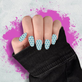 schatblauwe pompoen Halloween minx nagellak Nail Art