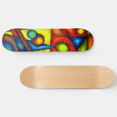 Schatbord, balans, Abstracte kunst Skateboard (Horizontaal)