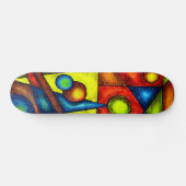 Schatbord, balans, Abstracte kunst Skateboard (Horizontaal)
